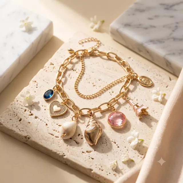 Parisian Shore Charm Layered Bracelet
