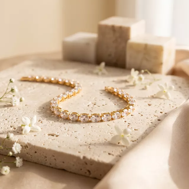 Oval Cut Tennis Bracelet